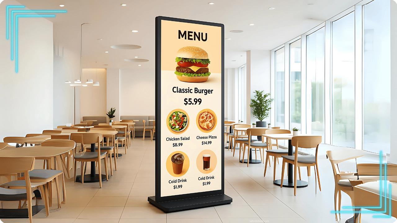 Indoor Digital Signage Display for Restaurants