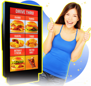 Outdoor Digital Menu Board for Restaurant